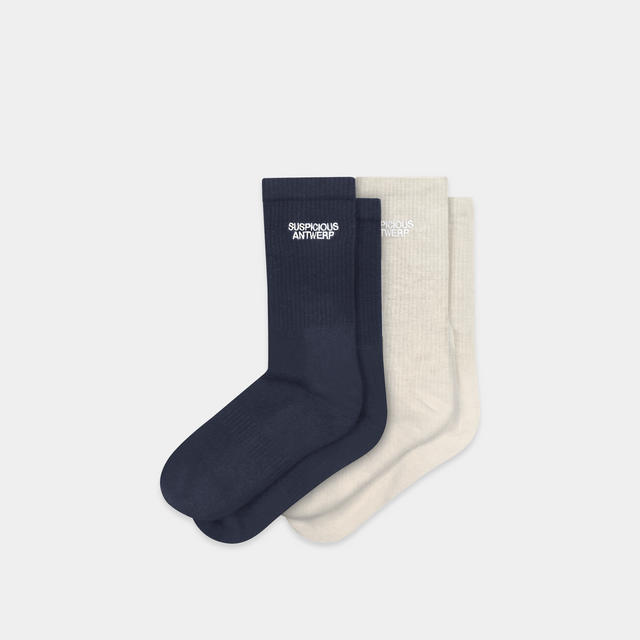 The Essential Socks 2-Pack - Grey // Navy