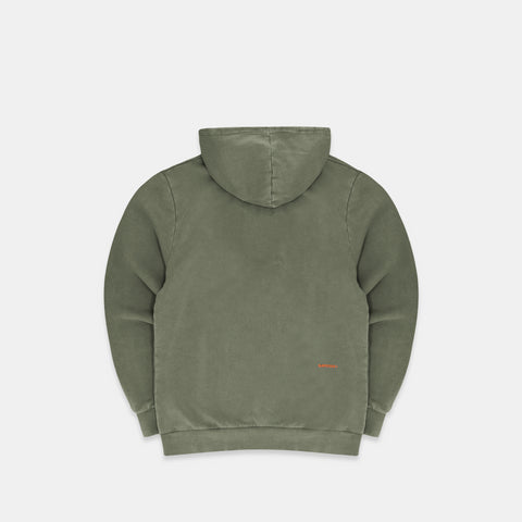 The Suspicious Smiley Hoodie - Army Green