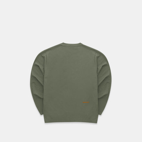 The Suspicious Smiley Longsleeve - Army Green