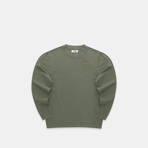 The Suspicious Smiley Longsleeve - Army Green