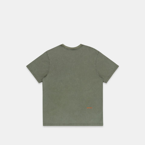 The Suspicious Smiley Tee - Army Green