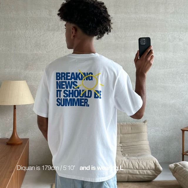 The Breaking News Tee - White