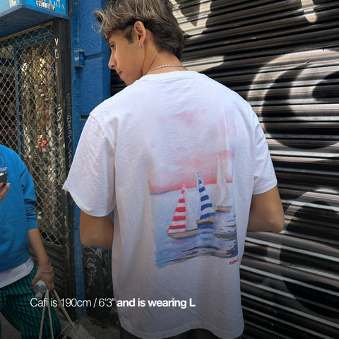 (SS24) The Sailing Scenery Tee - White