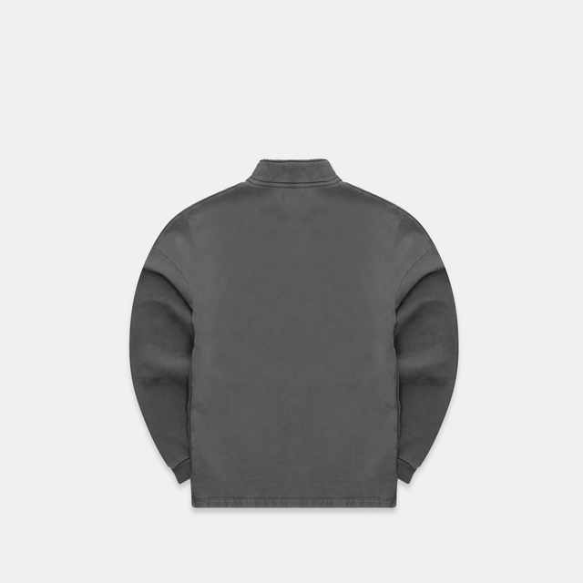 (Essentials '24) The Essentials Half-Zip Crewneck - Dark Shadow