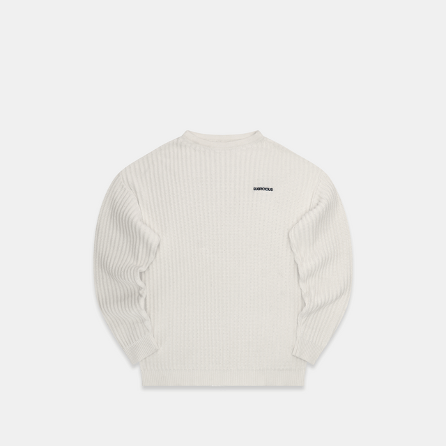 (Fall '24) The Suspicious Knitted Sweat - White