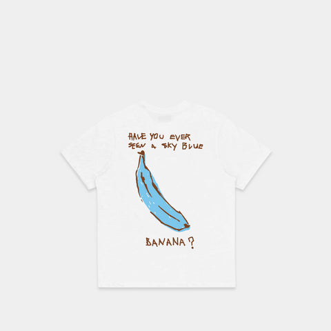 The Blue Banana Tee - White