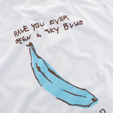 The Blue Banana Tee - White