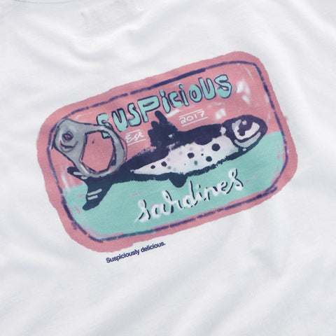 The Sardines  Tee - White