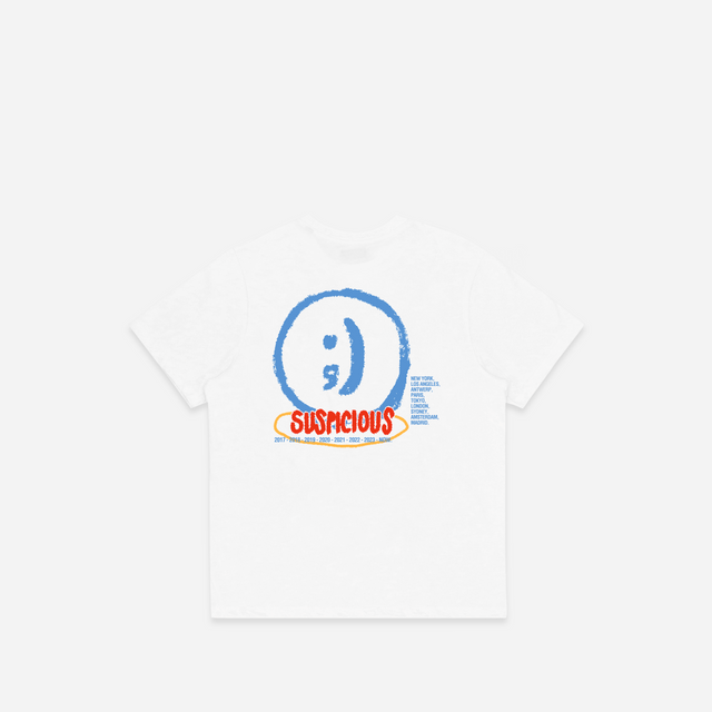 The Worldwide Smiley Tee - White