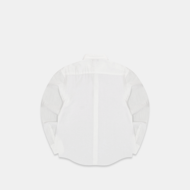 (SS24) The Suspicious Linen Longsleeve Shirt - White