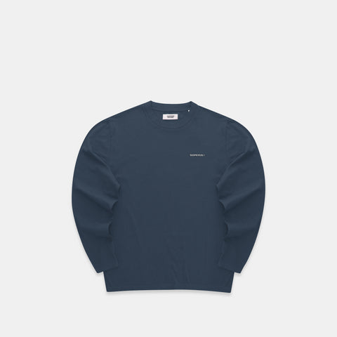 (SS24) The Smiley Longsleeve - Coastal Blue