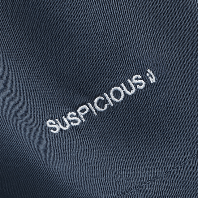 (SS24) The Suspicious Smiley Twill Shorts - Coastal Blue