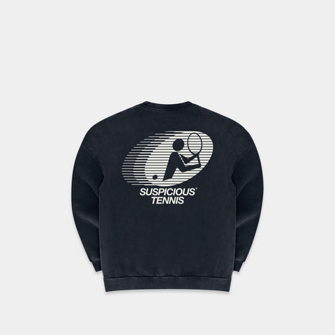 (The Athletics) The Suspicious Tennis Crewneck - Nightfall