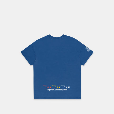 (The Athletics) The Swimming Team Tee - Bellwether Blue