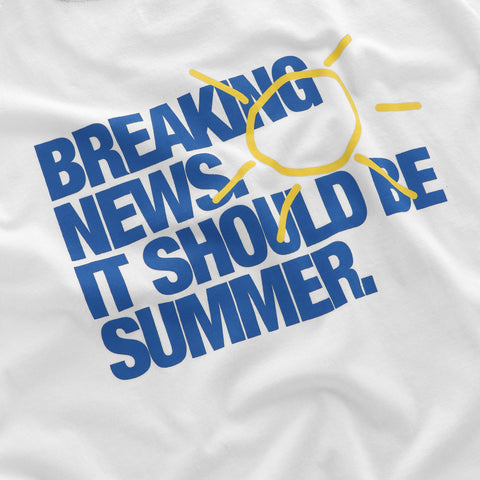 The Breaking News Tee - White