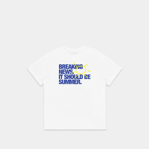 The Breaking News Tee - White