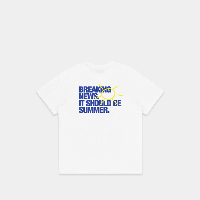 The Breaking News Tee - White