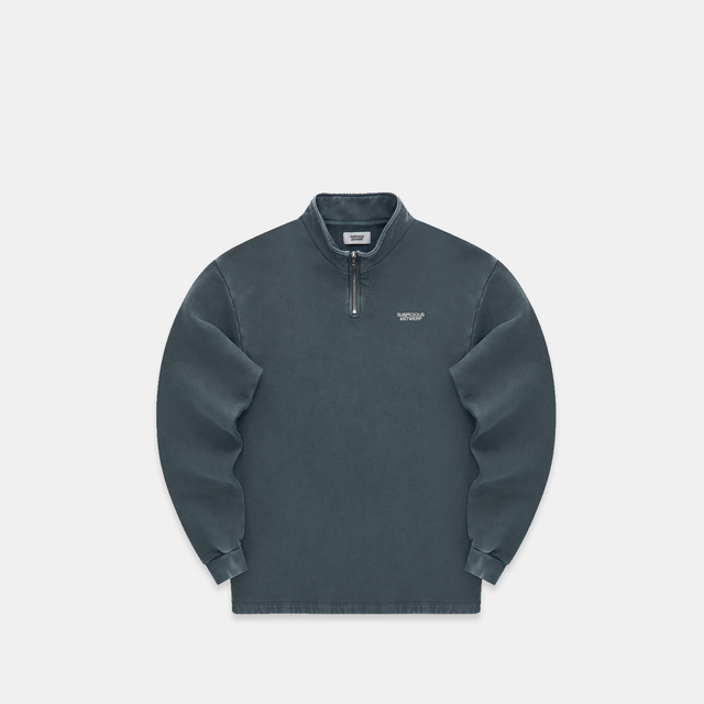 The Essentials Half-Zip Crewneck - Navy