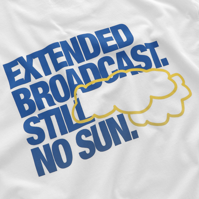 The Extended Broadcast Tee - White