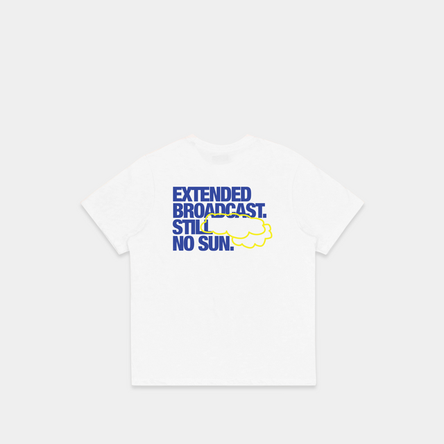 The Extended Broadcast Tee - White