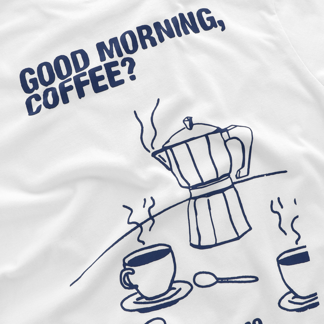 The Good Morning Coffee Tee - White