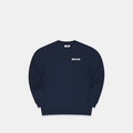 The Cable Pattern Knitted Sweat - Navy