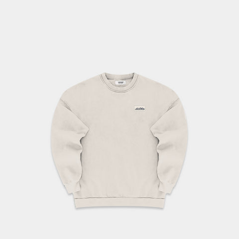 The Label Crewneck - River Grey