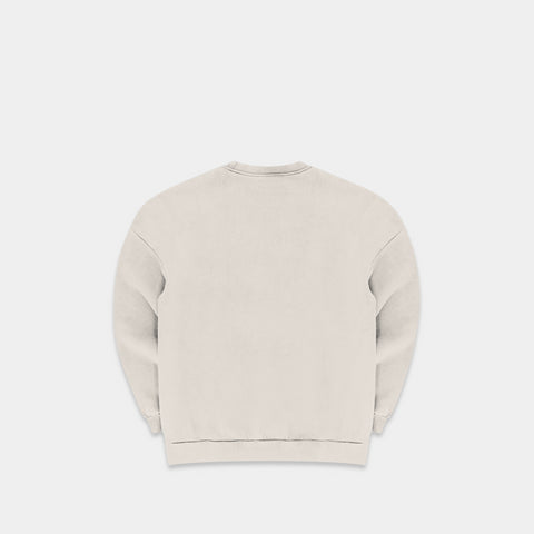 The Label Crewneck - River Grey