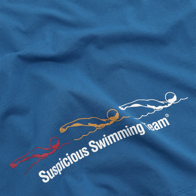 (The Athletics) The Swimming Team Tee - Bellwether Blue