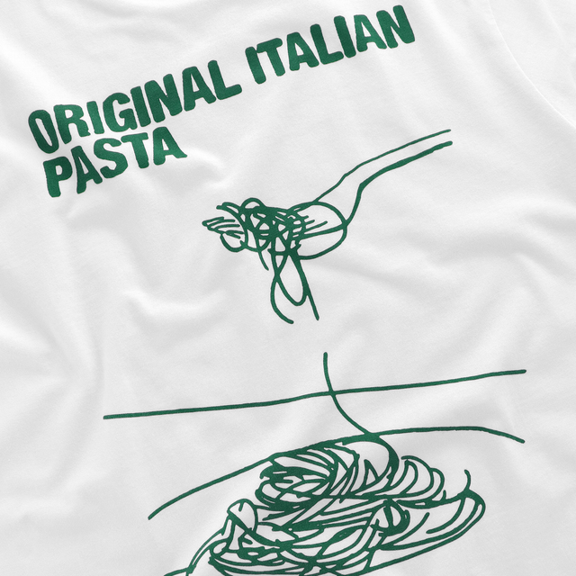 The Original Italian Pasta Tee - White