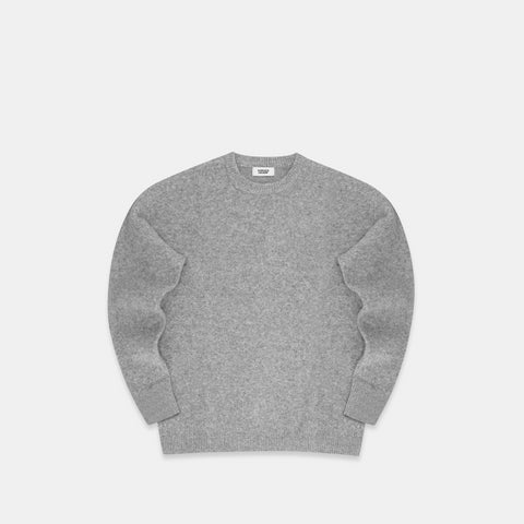 The Suspicious Jacquard Knitted Sweat - Heather Grey