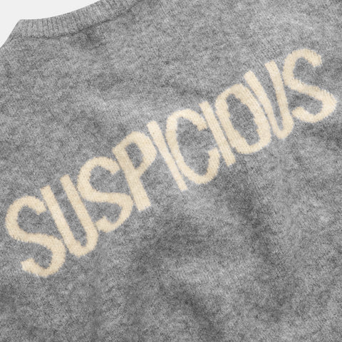 The Suspicious Jacquard Knitted Sweat - Heather Grey