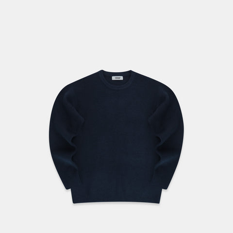 The Suspicious Jacquard Knitted Sweat - Nightfall