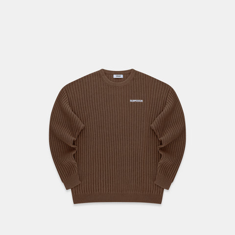 The Suspicious 2 Knitted Sweat - Brown