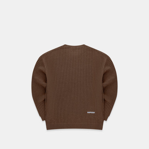 The Suspicious 2 Knitted Sweat - Brown