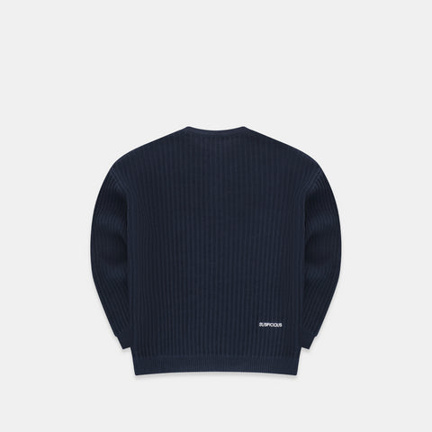 (Fall '24) The Suspicious Knitted Sweat - Navy