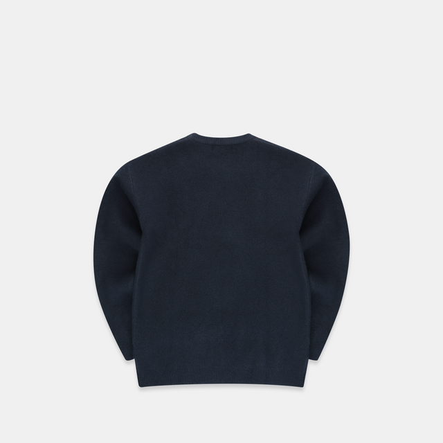 The Essentials Knitted Sweat - Navy