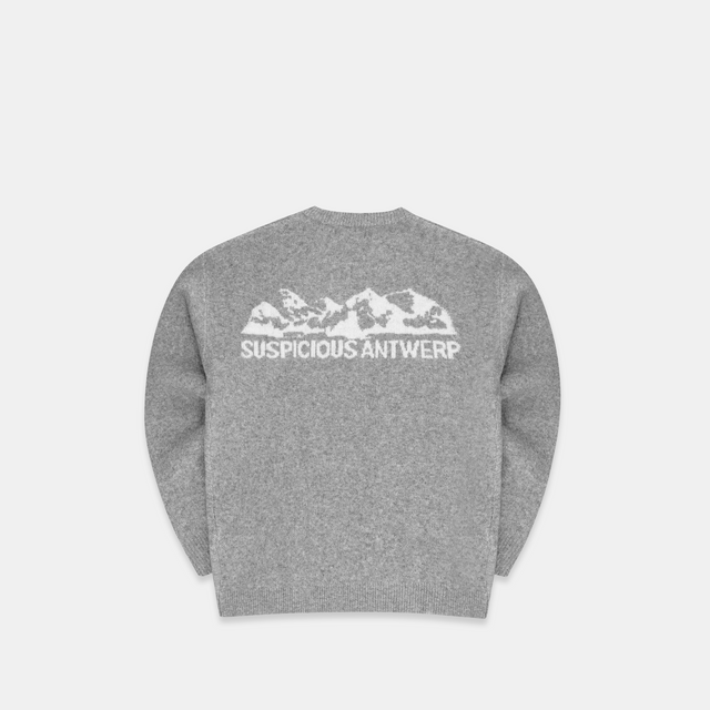 The Landscape Knitted Sweat - Heather Grey