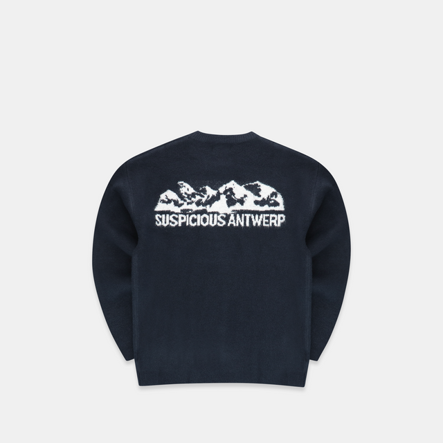 The Landscape Knitted Sweat - Navy