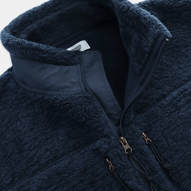 The Landscape Sherpa Jacket - Navy