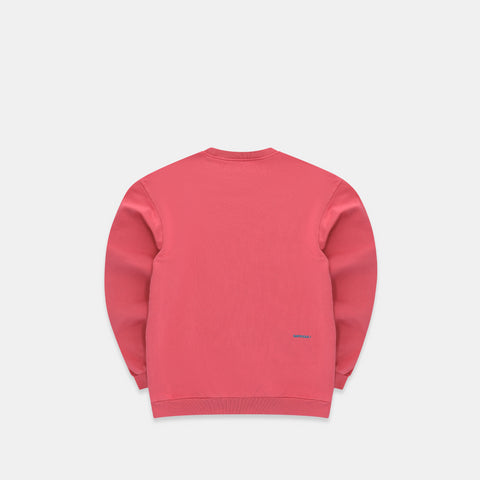 The Suspicious Smiley Crewneck - Crimson