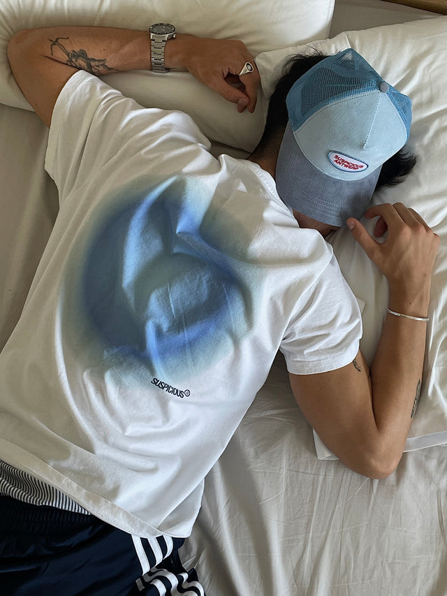 (SS24) The Aura Tee - White / Blue