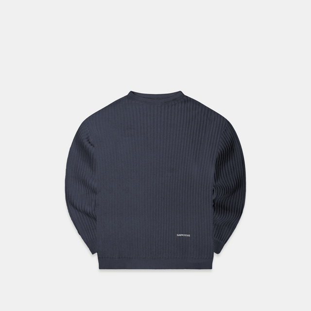 (Fall '24) The Suspicious Knitted Sweat - Navy