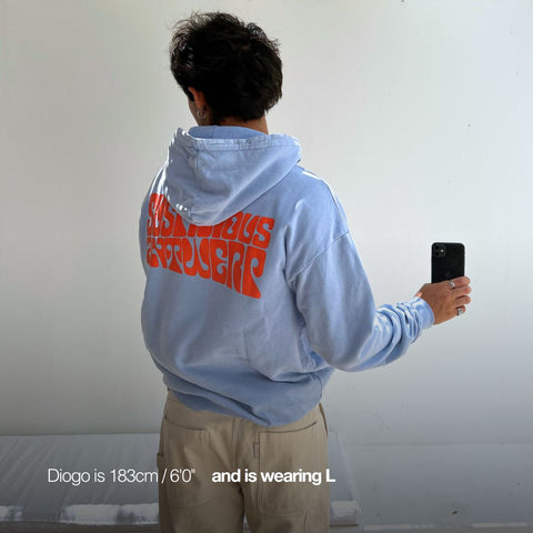 (SS24) The Peacekeeper Hoodie - Vista Blue / Orange