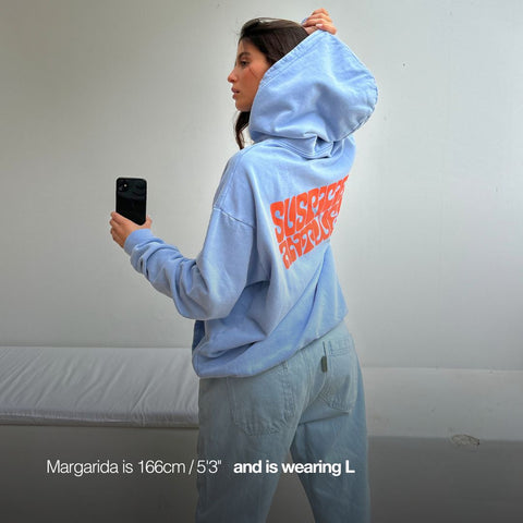 (SS24) The Peacekeeper Hoodie - Vista Blue / Orange