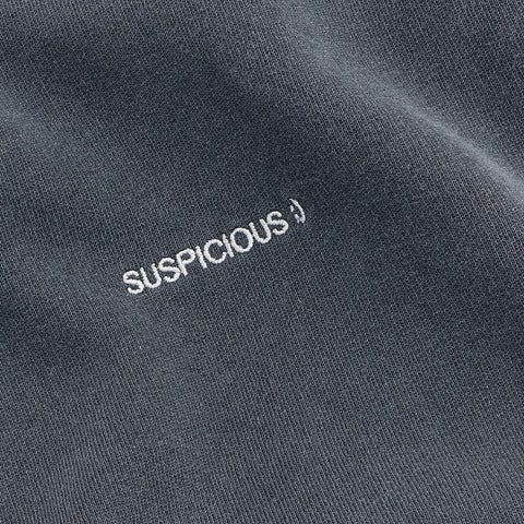 The Suspicious Smiley Kangooroo Polo - Slate Blue