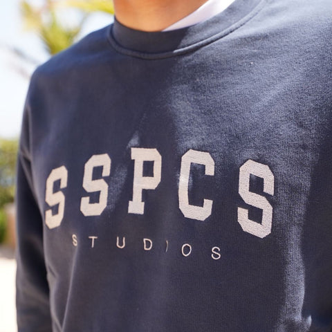 (SS24) The Varsity Crewneck - Coastal Blue