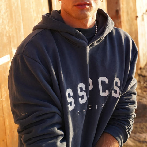 (SS24) The Varsity Hoodie - Coastal Blue