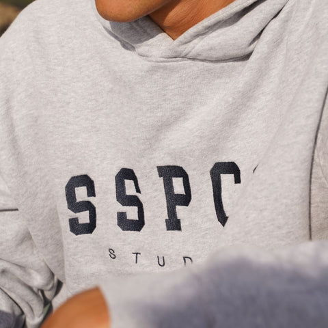 (SS24) The Varsity Hoodie - Neutral Heather